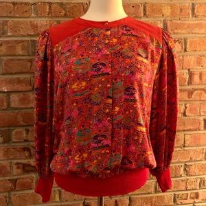 COPY - Rare Diane Freis Original early 90’s silk top.